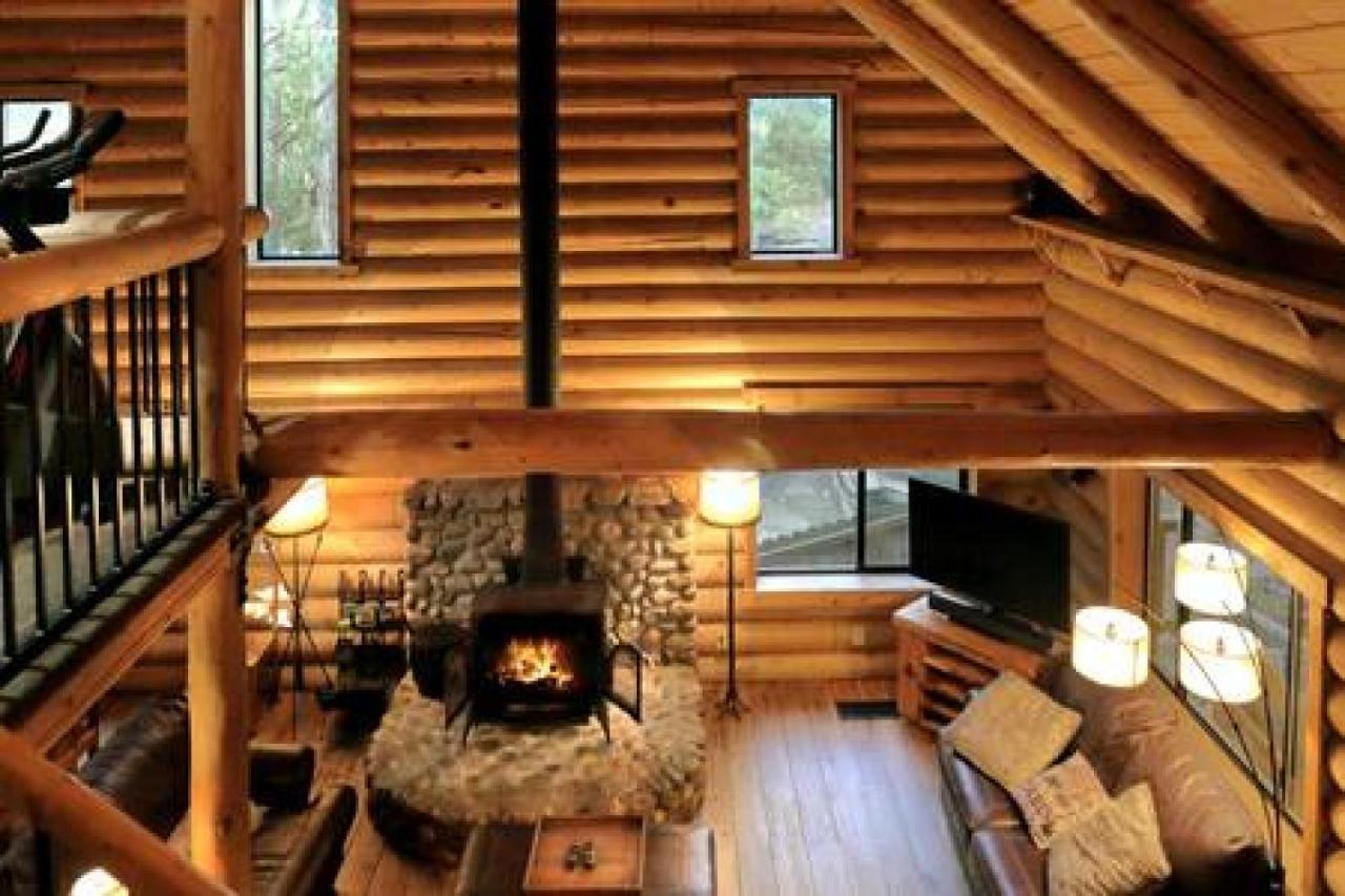 Eagles Nest - Natural Log Cabin With Guest House 爱德怀 外观 照片