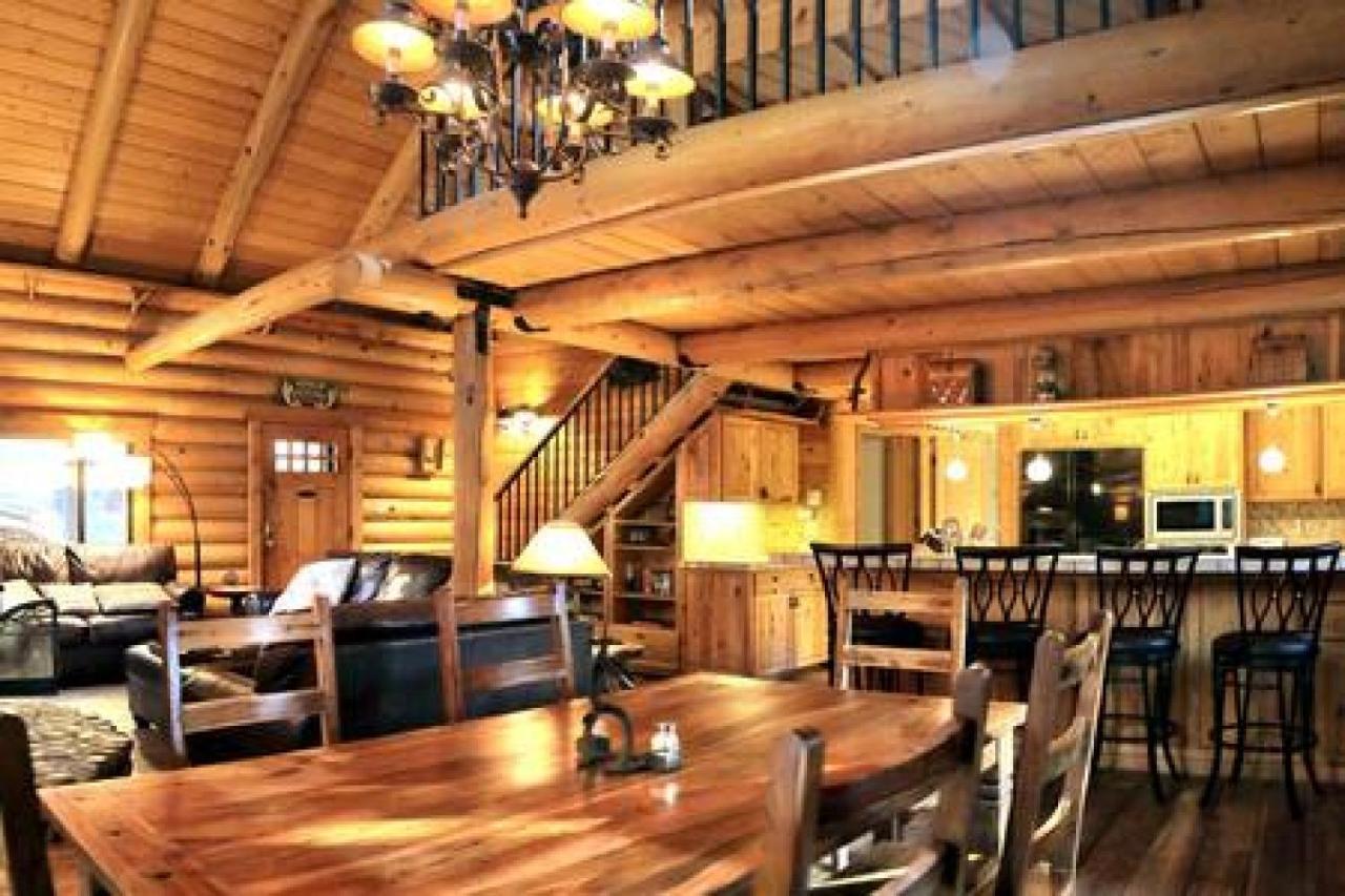 Eagles Nest - Natural Log Cabin With Guest House 爱德怀 外观 照片
