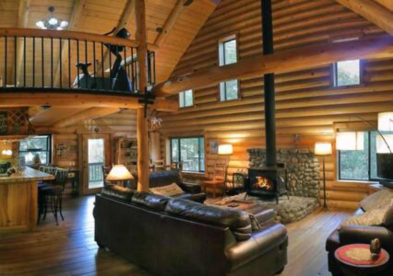 Eagles Nest - Natural Log Cabin With Guest House 爱德怀 外观 照片