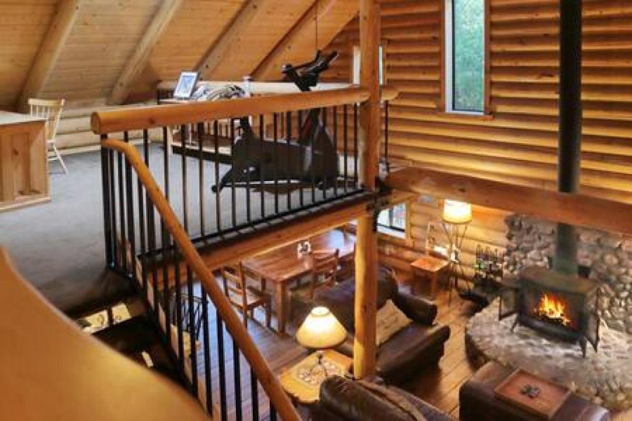 Eagles Nest - Natural Log Cabin With Guest House 爱德怀 外观 照片